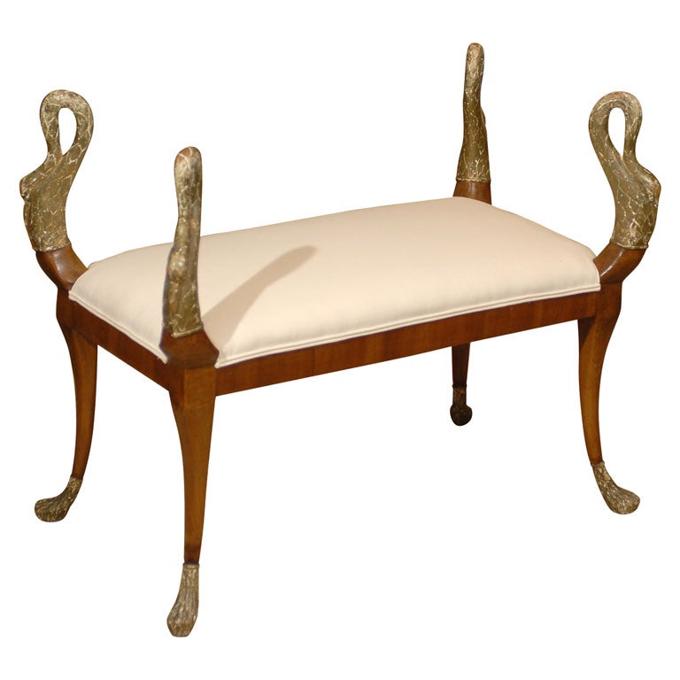 Empire " Swan " Bench For Sale