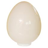 Pair of White Large Table Lamps Italian Contemporary Style Egg Lamps