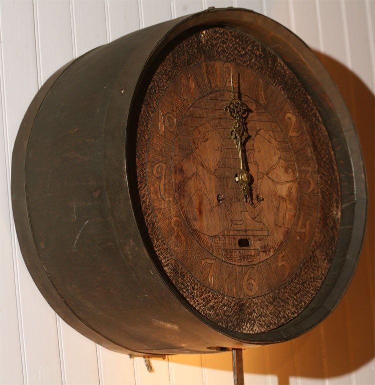 Trappist Monk Barrel Clock 2