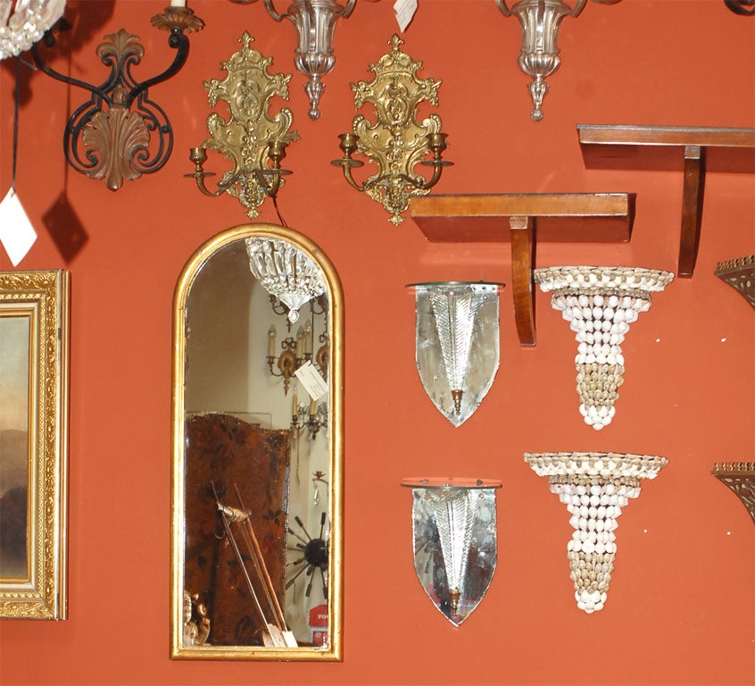 Pair of Grosfeld House Mirrored Brackets