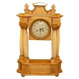 Antique Biedermeier Gilt Clock, Circa 1840