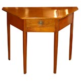 Unusual American Cherry One Drawer Table
