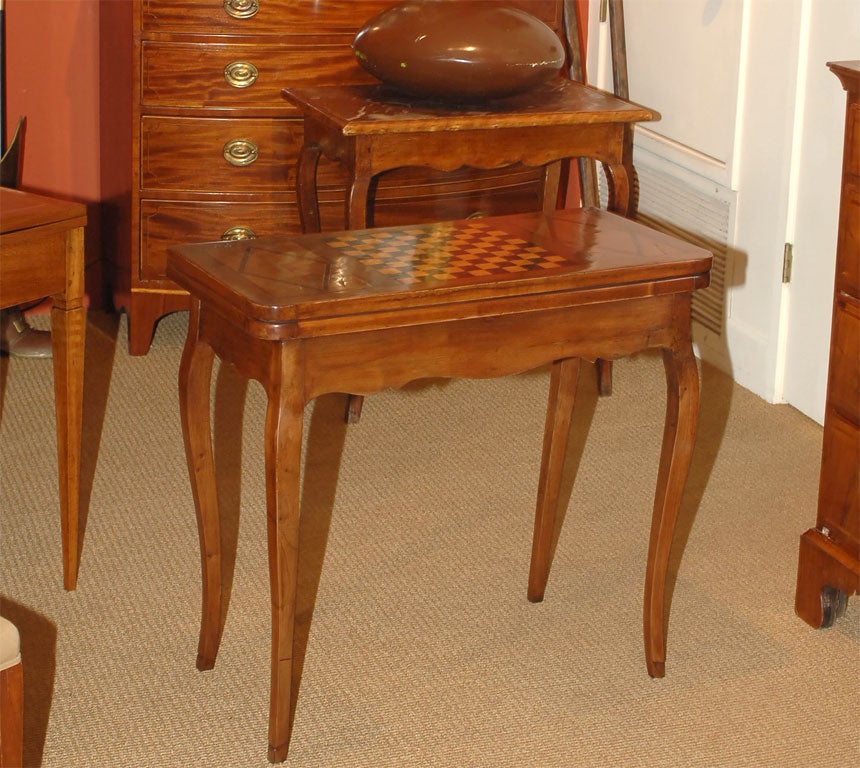 Fruitwood Inlaid Games Table
