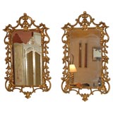 Pair of Vintage Chippendale Mirrors