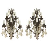 Large Pair of French Sconces