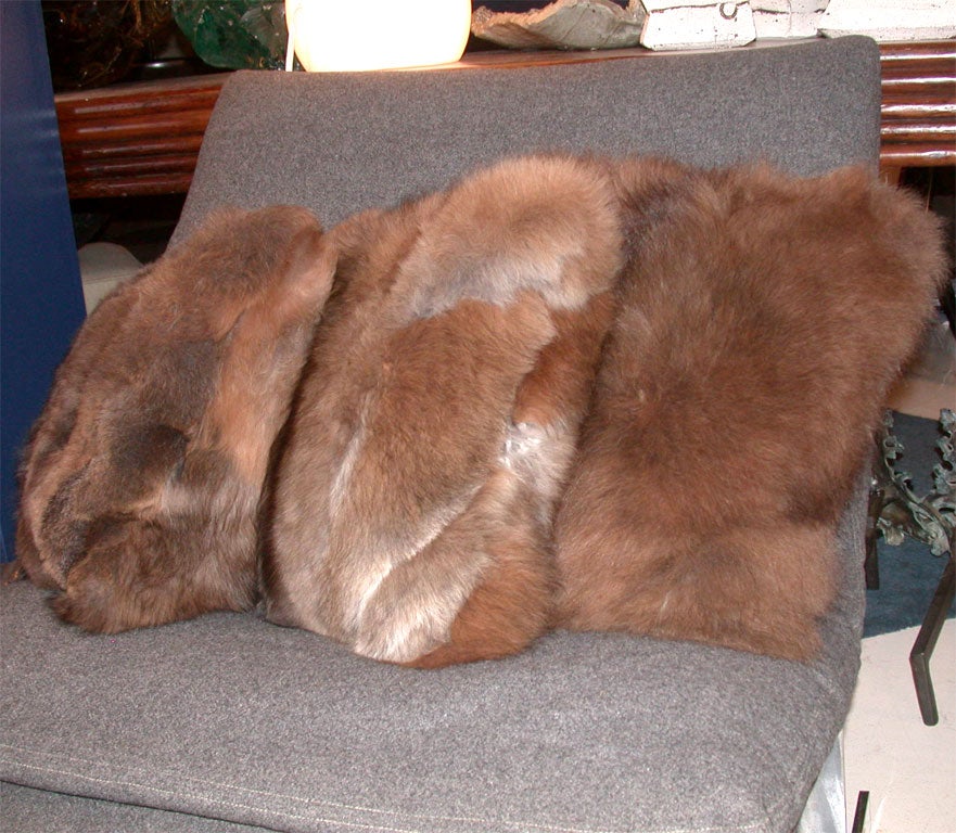 Alpaca Blanket and Pillows For Sale 3