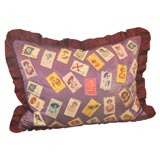 Antique EARLY 20THC SILENT MOVIE  STAR  PILLOW