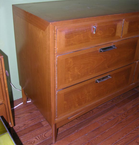 American Six-Drawer Oak Dresser