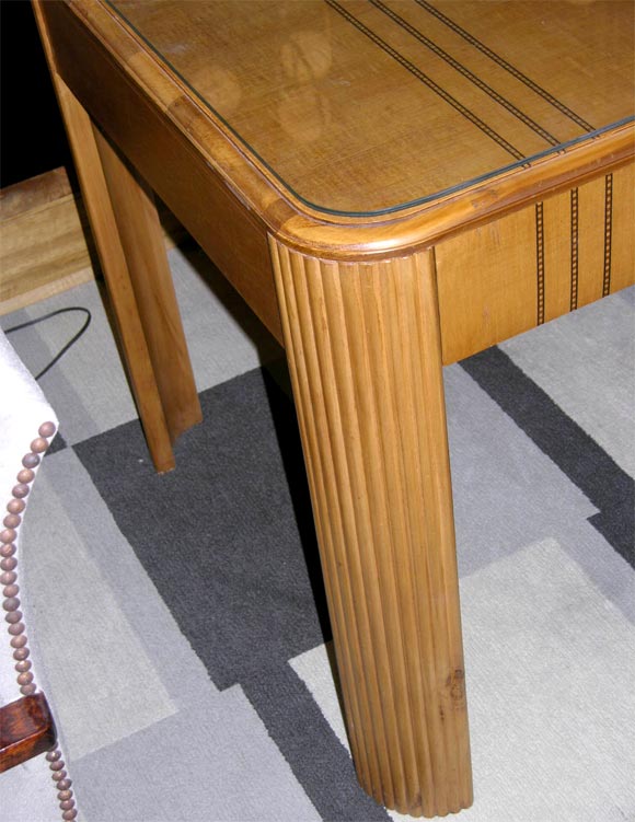Burled Elm Table Designed by Jim Peed for Rom Weber 1