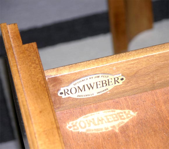 Burled Elm Table Designed by Jim Peed for Rom Weber 3