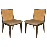 Pair of Caned Dunbar Chairs