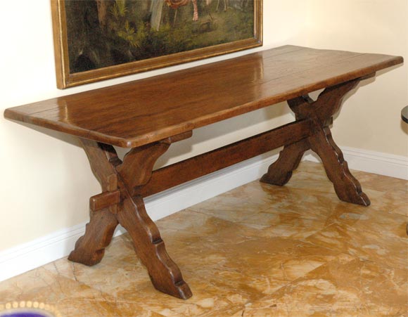 19th C. Spanish Trestle Table (GMD#1470)