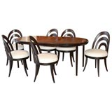 Dining Table and 6 Chairs Designed by Harvey Probber