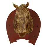 French Zinc Horse Head