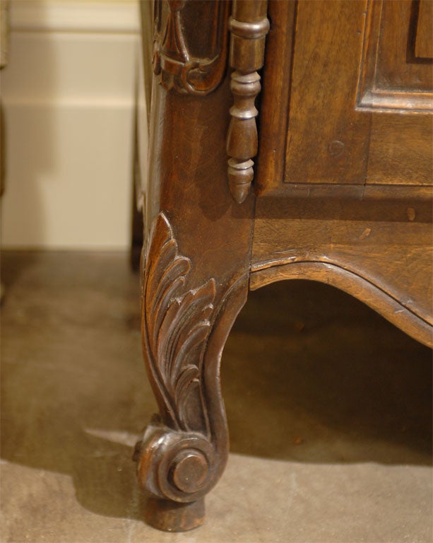 French Fruitwood glass door  Armoire 5