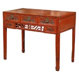 19th C. Qing Dynasty Carved Writing Table