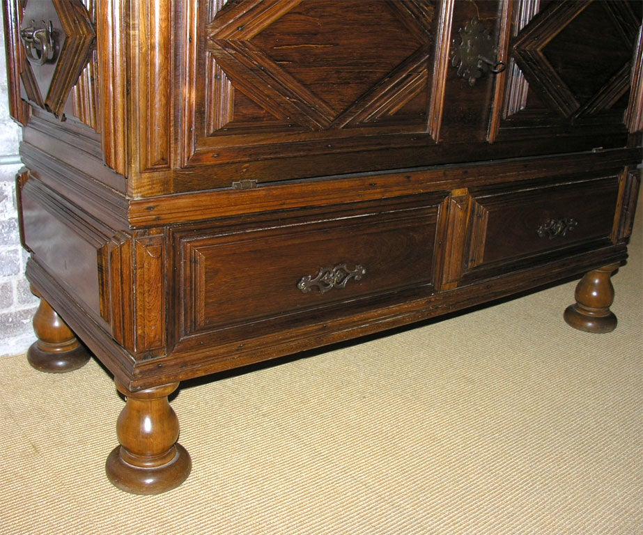 Drop Front Raised Panel Rosewood Chest