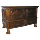 Drop Front Raised Panel Rosewood Chest