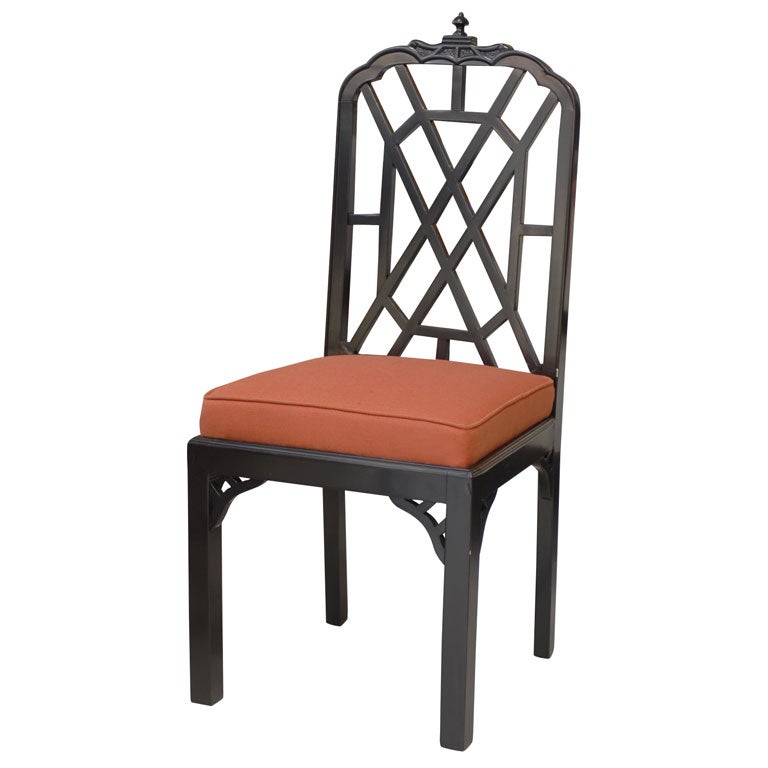 Black Trellis Dining Chairs