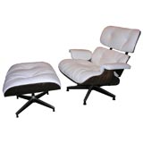 Charles and Ray Eames rosewood lounge chair and ottoman