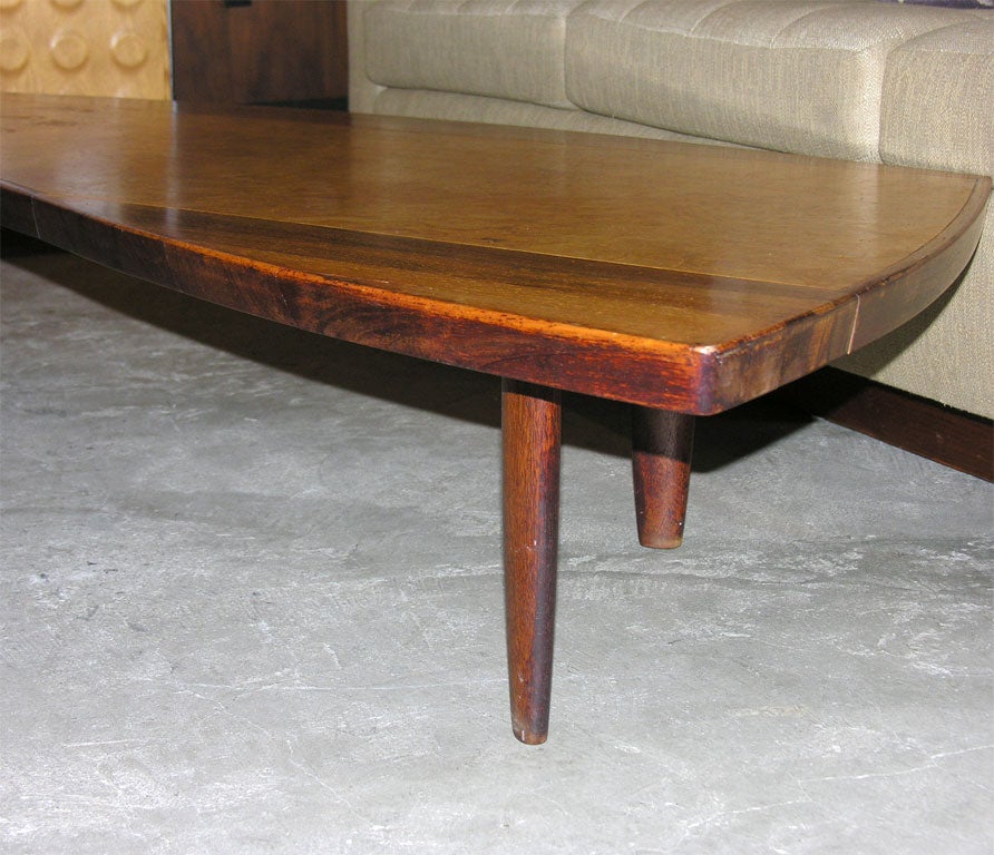 George Nakashima Sundra coffee table, by Widdicomb, from the 
