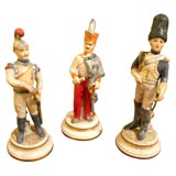 Set Of Three Military Figures