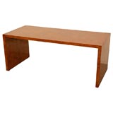 Burled Wood Console by Milo Baughman