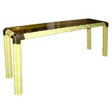 Bamboo shape sofa console