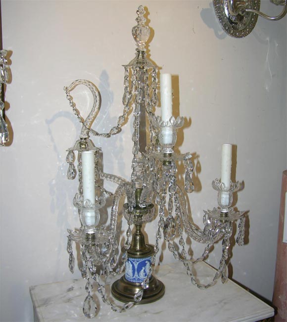 Pair of Adam style girandoles