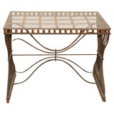 Antique 1920
s Belgian Iron Martele Coffee Table