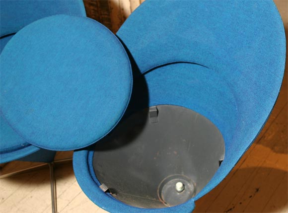 20th Century Pair Verner Panton Swivel Chairs in Mint Condition .