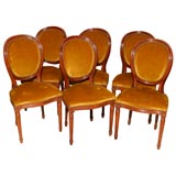 Set of Six Louis XV I Style Dining Chairs