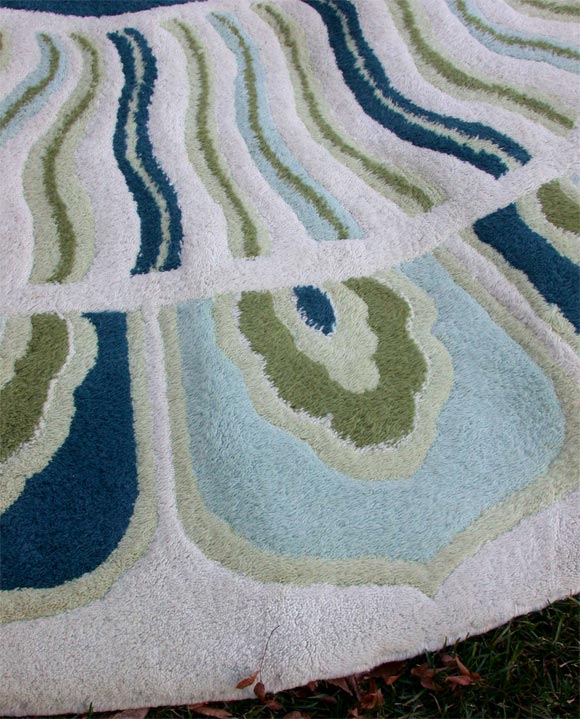 Wool Modernist Rug from India