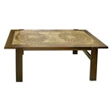 SIGNED TILE TOP DANISH COFFEE TABLE