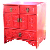 Red Lacquered Jewelry Box
