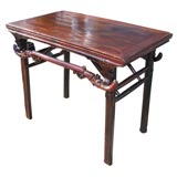 Antique Folding Side Table in Campaign Form