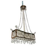 Beaded crystal chandelier