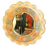 "Wheel  of  Fortune" Style Zodiac Vintage Painted Mirror