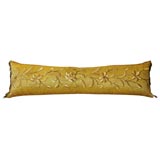 19th Century "Cloth of Gold" Applique Bolster