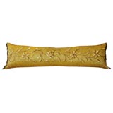 Antique 19th Century "Cloth of Gold" Applique Bolster