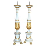 Large Pair of Empire Candlesticks