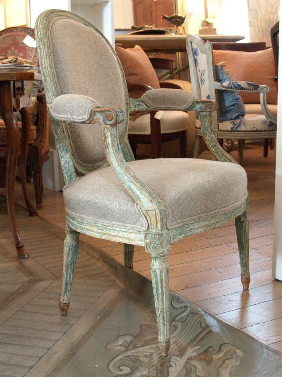 Louis XVI Fauteuil For Sale 2