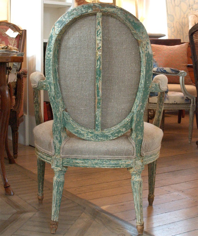 Louis XVI Fauteuil For Sale 3