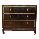 Black Laquer Commode by Jacques Adnet