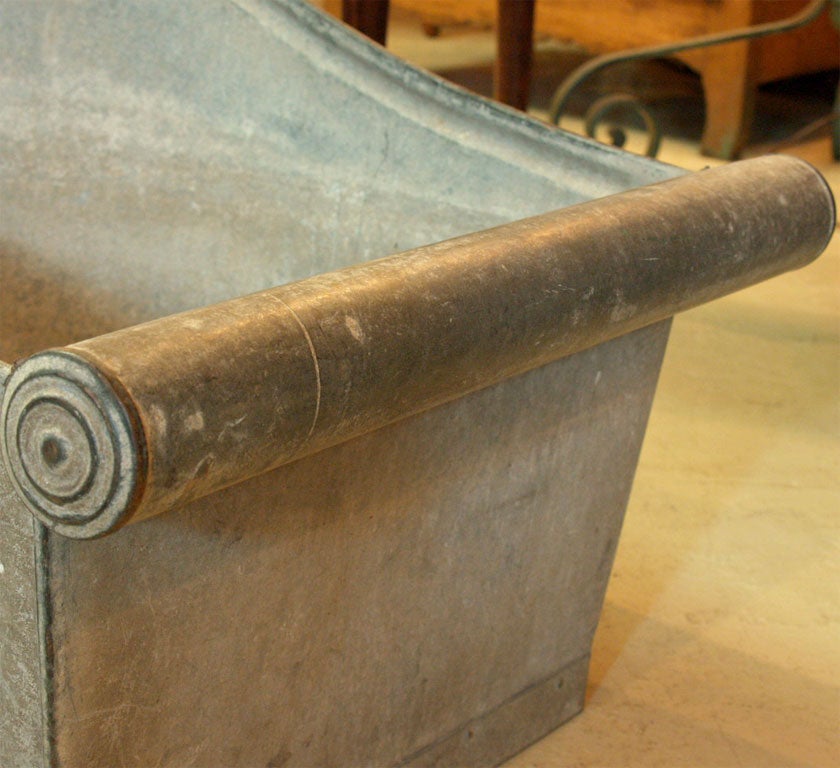 Early French Zinc Bathtub 1