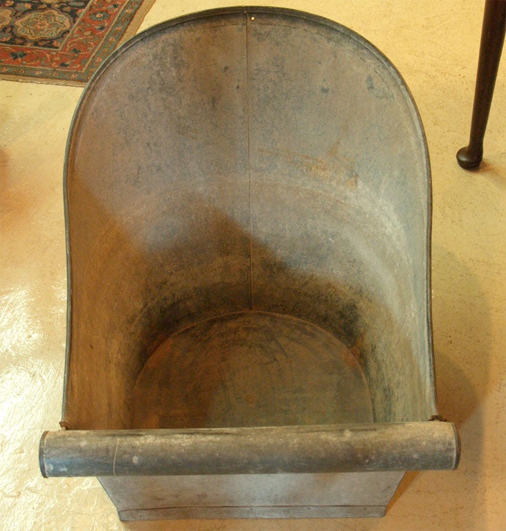 Early French Zinc Bathtub 3