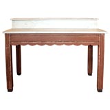 French Belle Epoque Painted Charcuterie Table