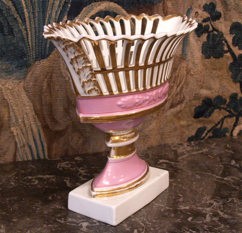 French Vieux Paris Porcelain Corbeille 3