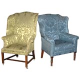 One late 18th C. English, One early 19th C. American Wingchair