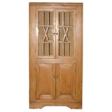 Antique Pine Corner Cupboard